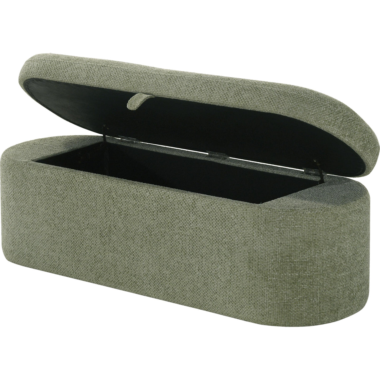 Crown Mark Philipa 4924GR-BENCH Storage Bench - Green Tweed IMAGE 2
