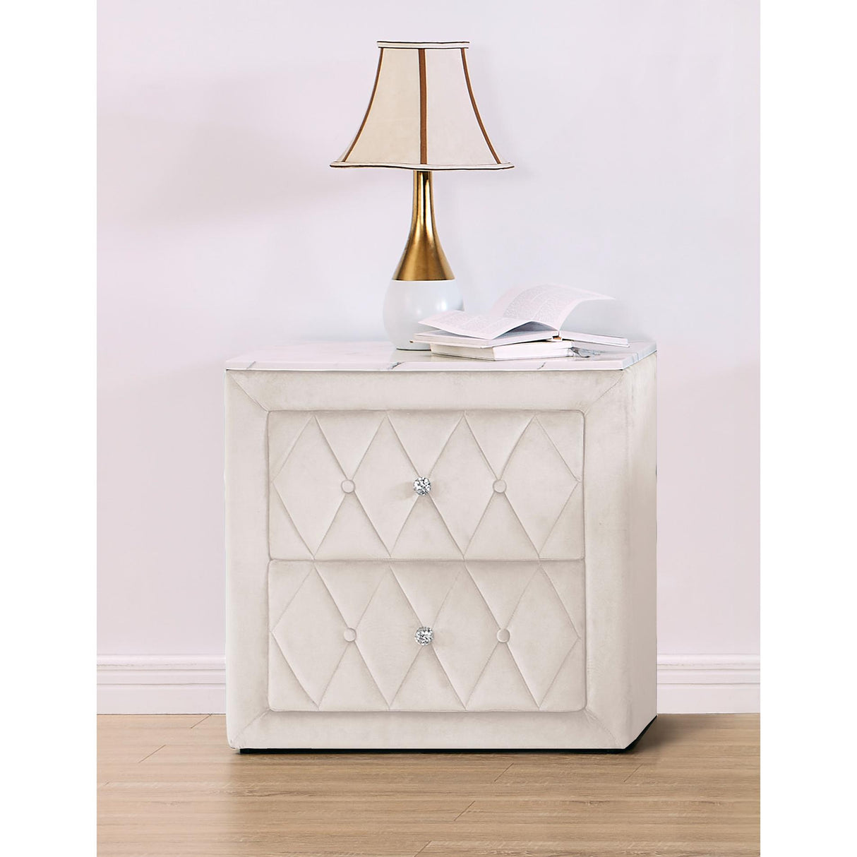 Crown Mark Annabelle 5114IV-2 Nightstand - Ivy IMAGE 3