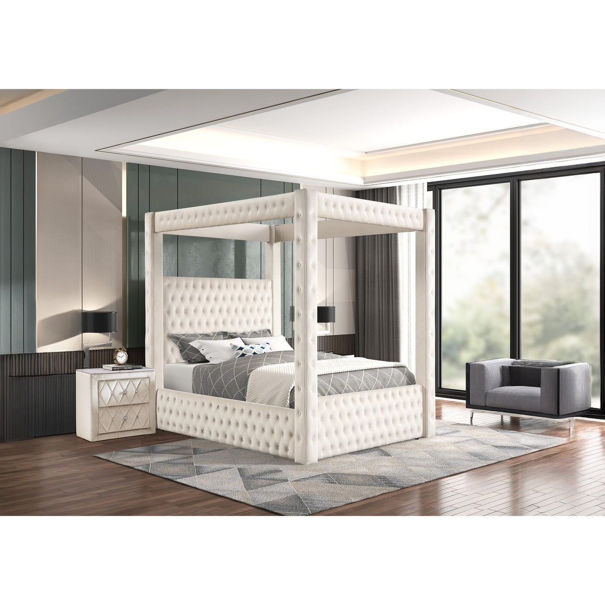 Crown Mark Annabelle 5114IV-2 Nightstand - Ivy IMAGE 4
