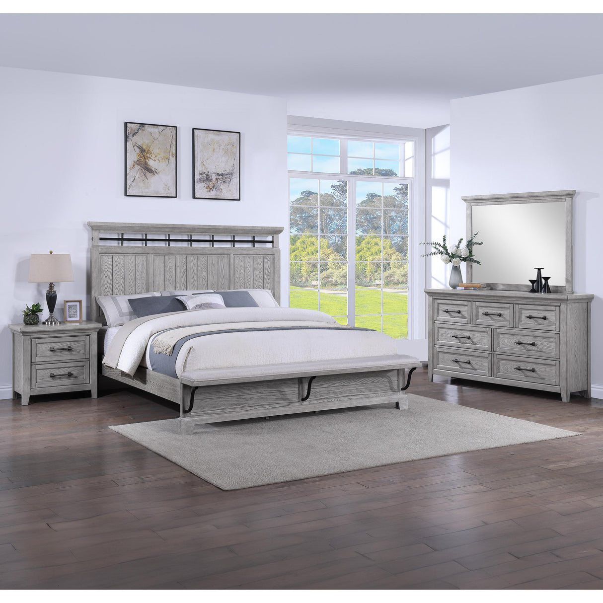 Crown Mark Beckett B1900-K King Bed IMAGE 4