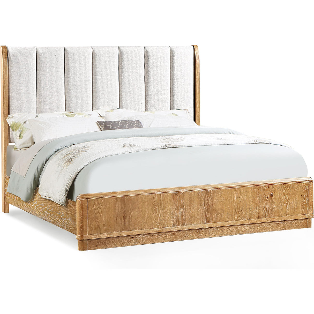 Crown Mark Westcott B1500-Q Queen Bed - Cerused Natural IMAGE 1