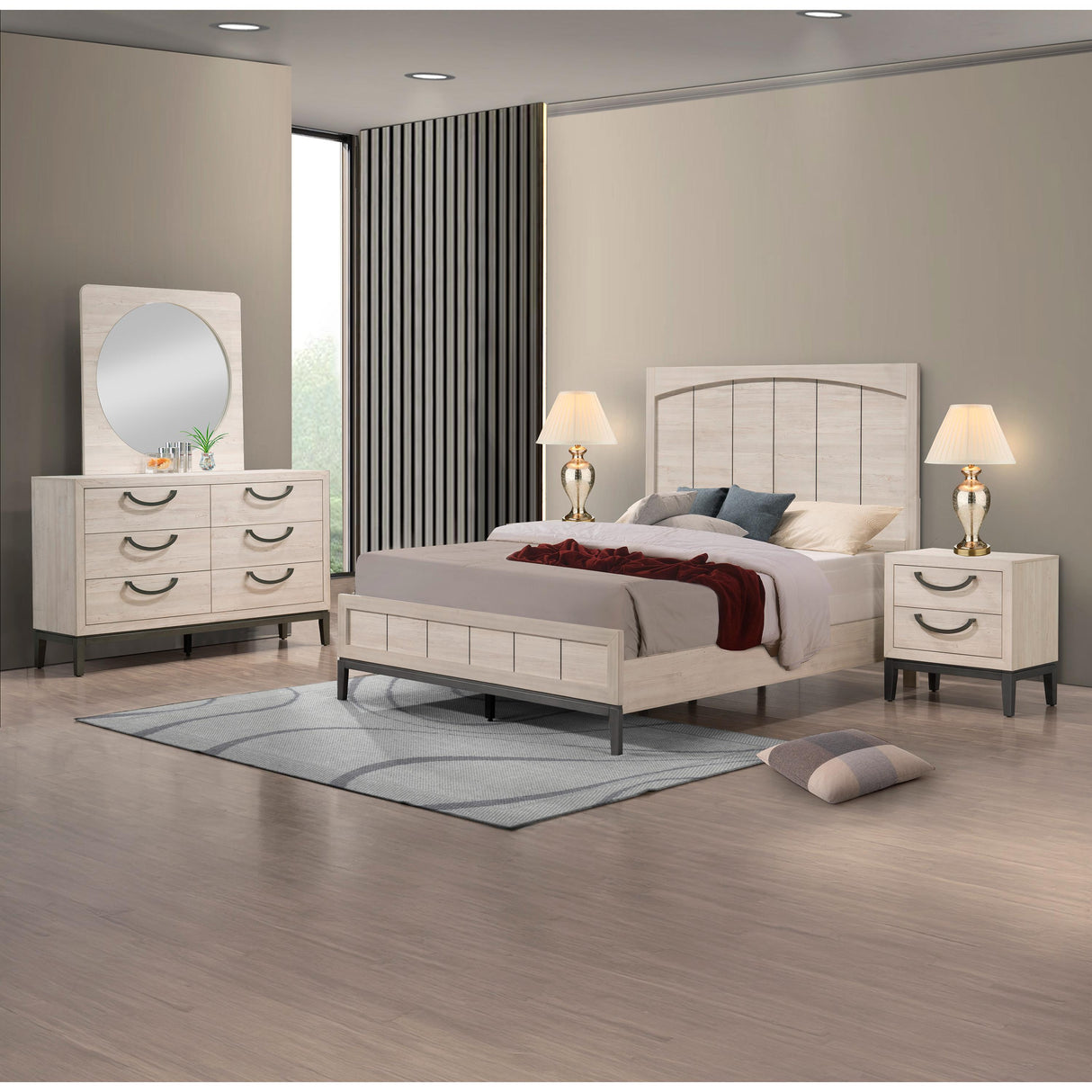 Crown Mark Veda B3300-K King Bed IMAGE 4