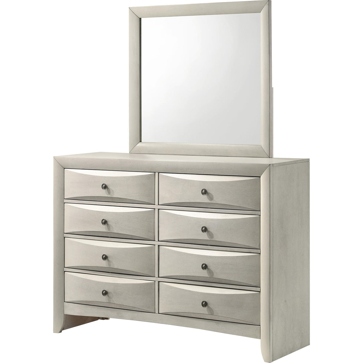 Crown Mark Emily B4255-1 Dresser - White IMAGE 2