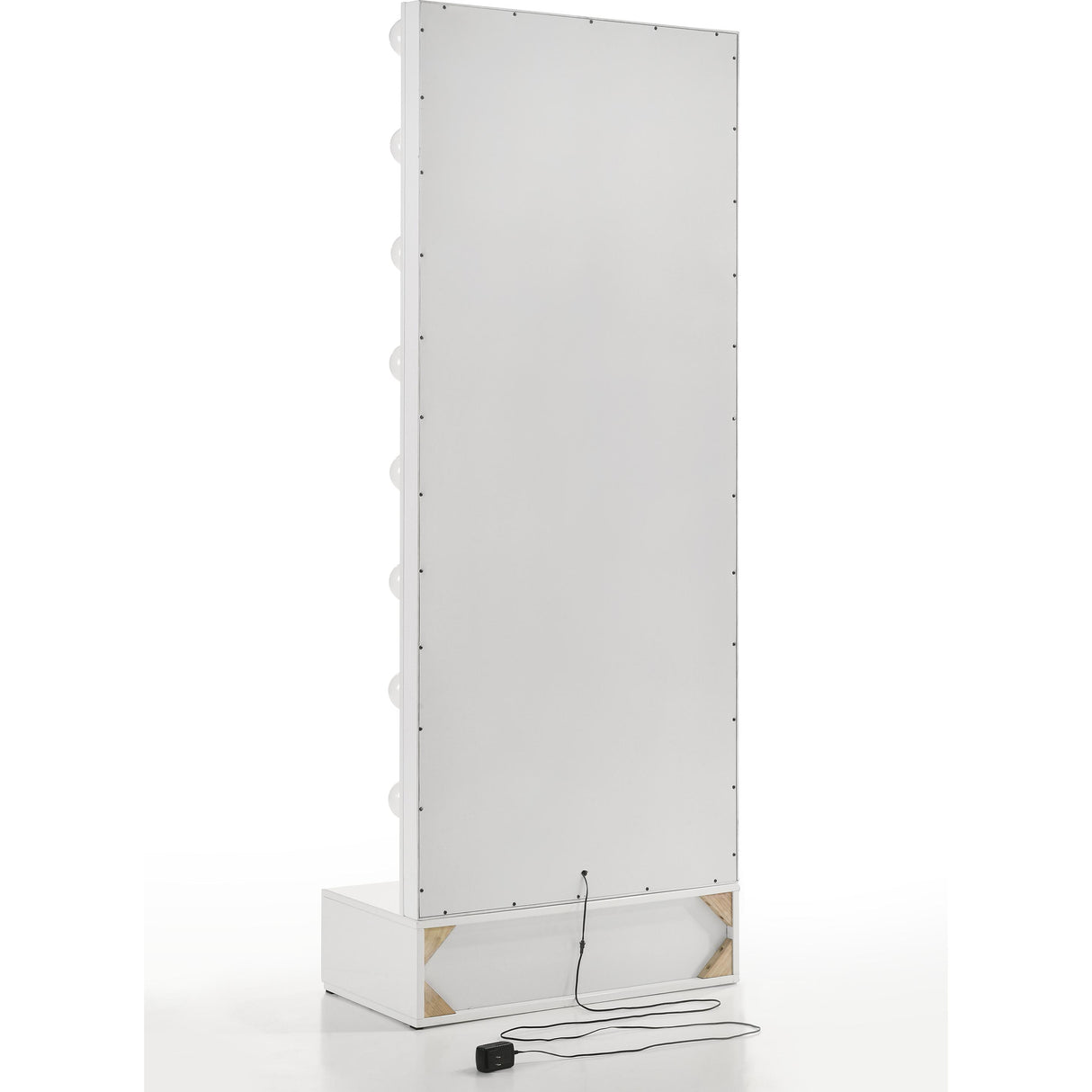 Crown Mark Luxo B4852WH-DB-SET Tall Lighted Vanity with Drawer - White IMAGE 3