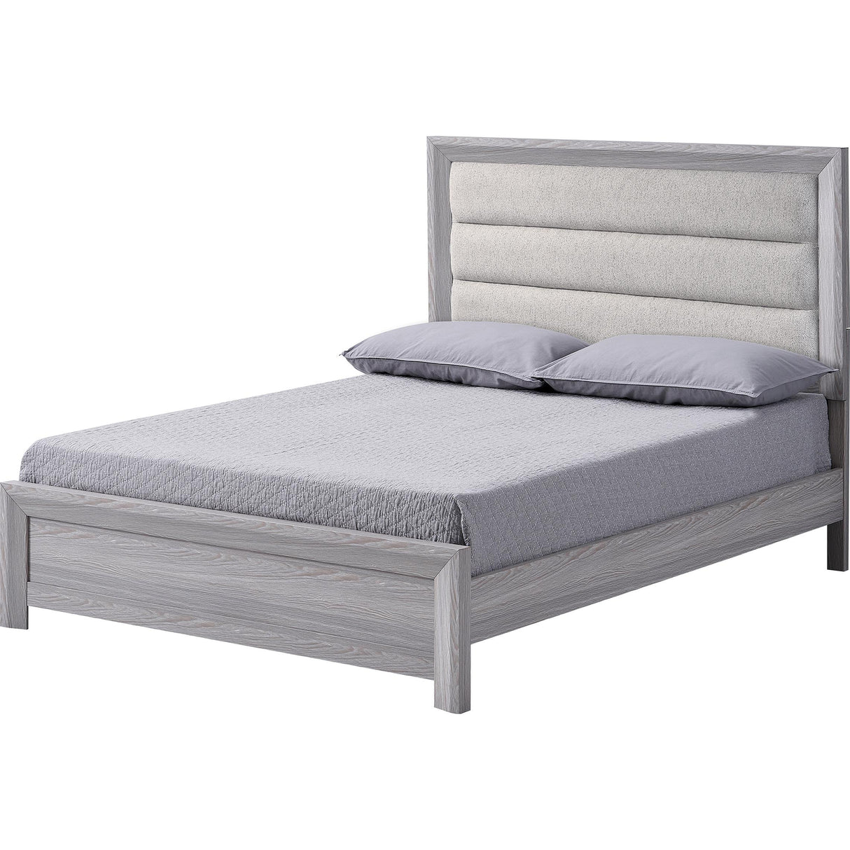 Crown Mark Adelaide B6712-K King Upholstered Bed - Driftwood IMAGE 1