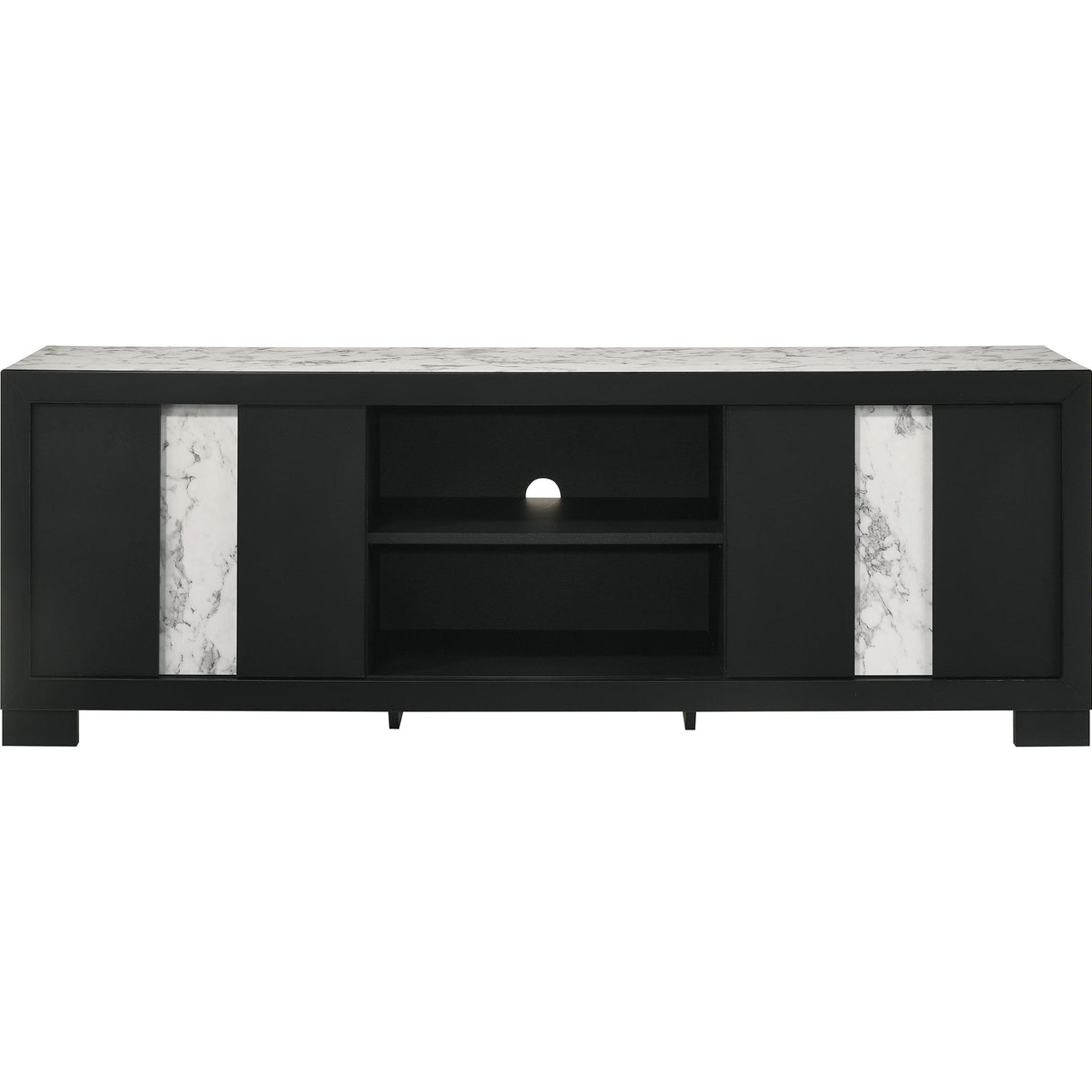 Crown Mark Rangley B6835-99 TV Stand - Black IMAGE 2
