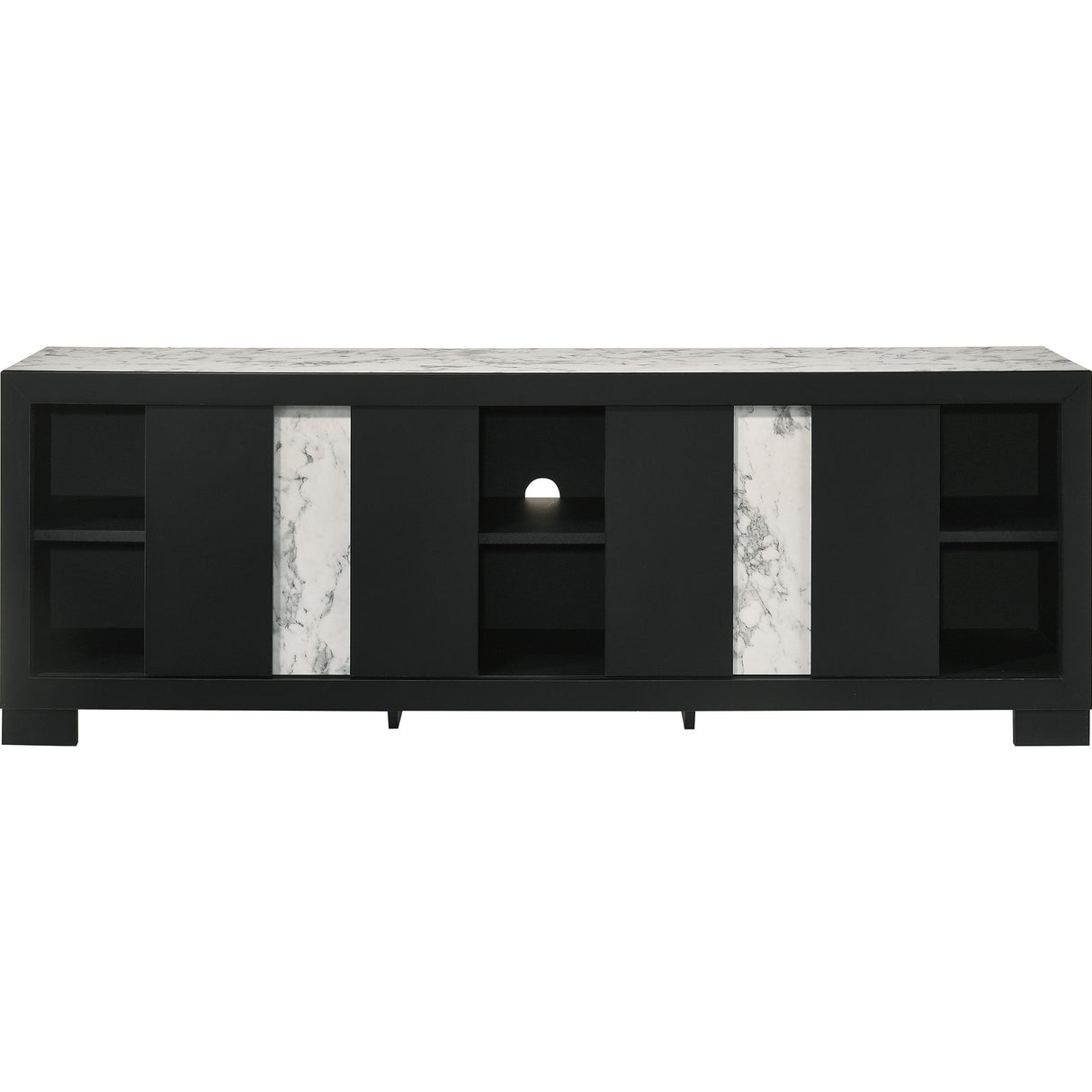 Crown Mark Rangley B6835-99 TV Stand - Black IMAGE 3
