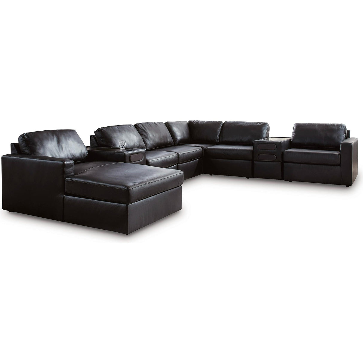Signature Design by Ashley ModMax II 74305S47 8 pc Sectional with Chaise and Audio Consoles IMAGE 1