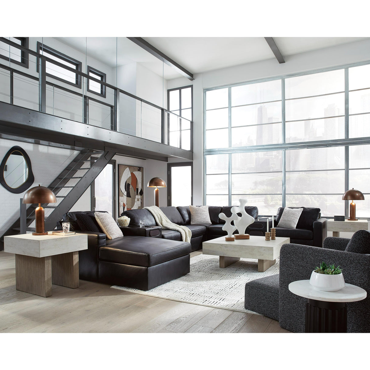 Signature Design by Ashley ModMax II 74305S47 8 pc Sectional with Chaise and Audio Consoles IMAGE 5