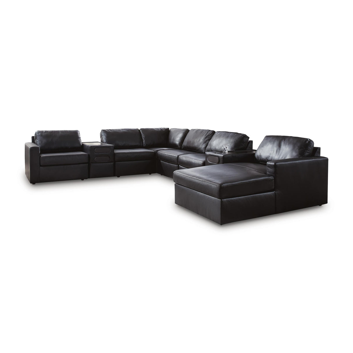 Signature Design by Ashley ModMax II 74305S48 8 pc Sectional with Chaise and Audio Consoles IMAGE 1