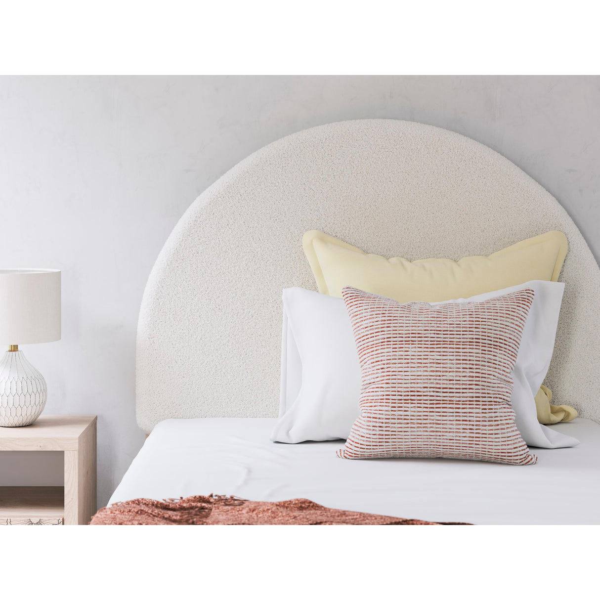 Signature Design by Ashley Arloster PCB1566-87 Full Upholstered Panel Headboard IMAGE 3