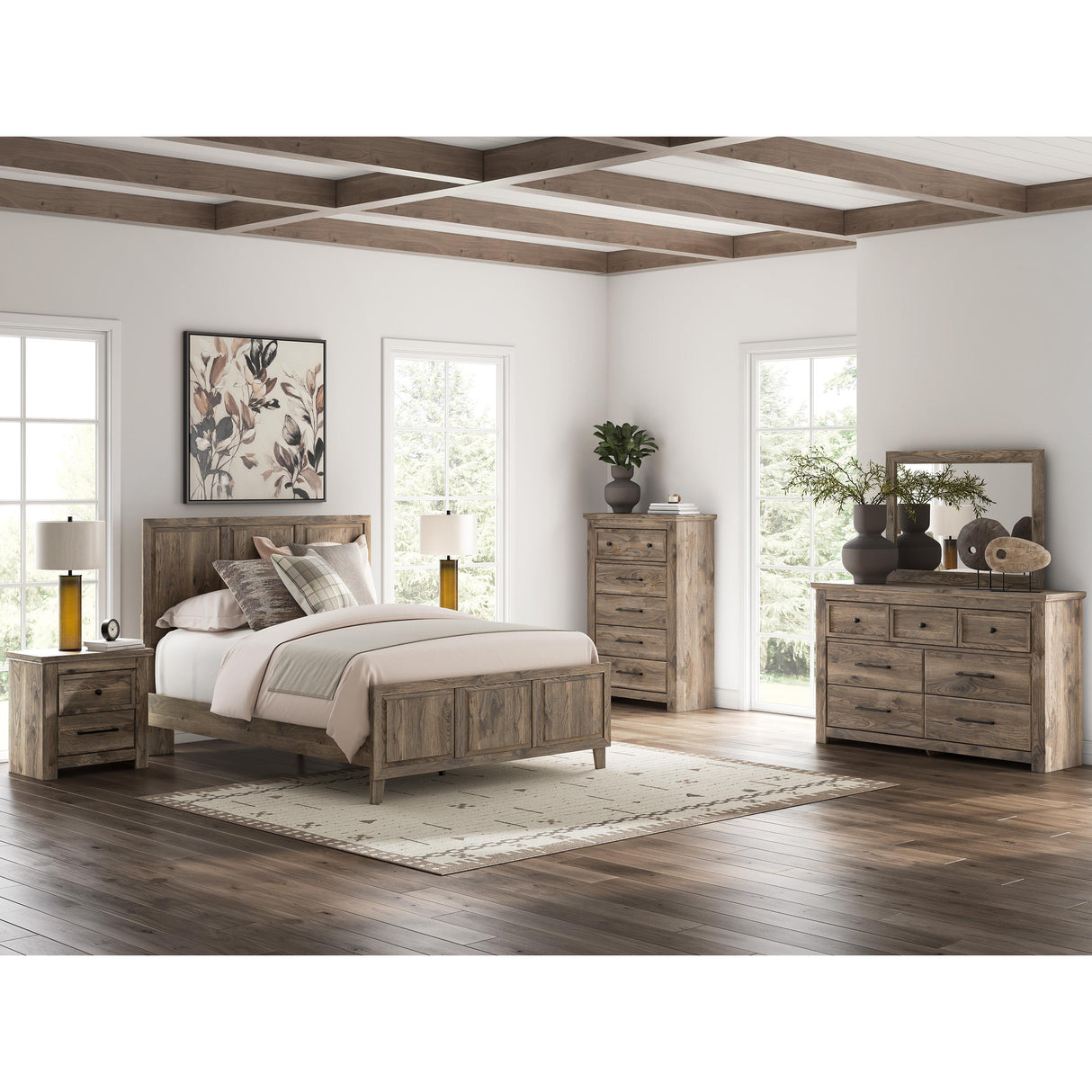 Signature Design by Ashley Rusticott PCB2260-92 Two Drawer Night Stand IMAGE 14