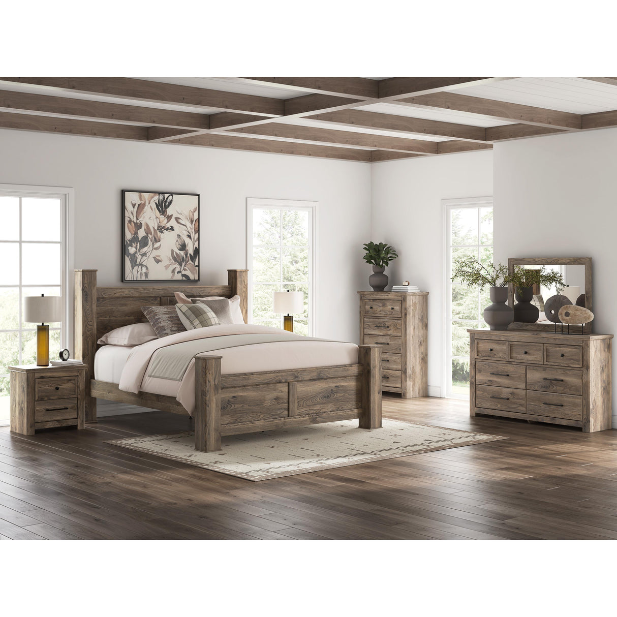 Signature Design by Ashley Rusticott PCB2260-92 Two Drawer Night Stand IMAGE 9