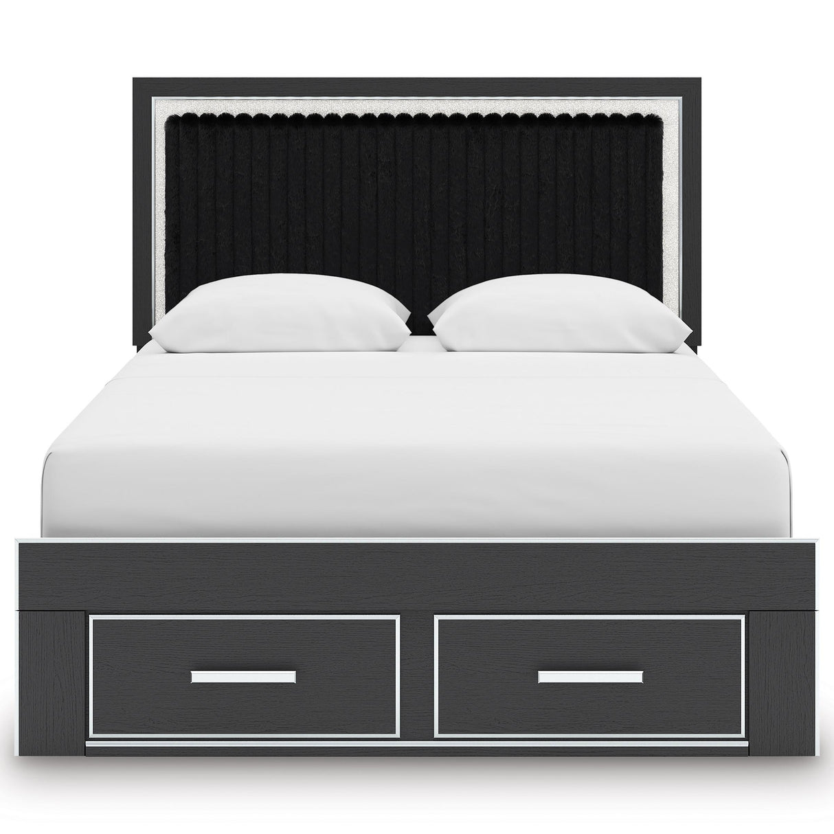 Signature Design by Ashley Zuraleus PCB3380B4 Queen Upholstered Panel Storage Bed IMAGE 3