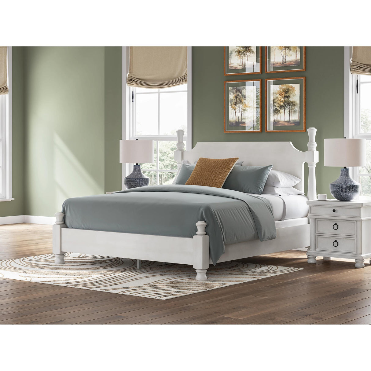 Signature Design by Ashley Rowlenstown PCB823B4 King Poster Bed IMAGE 4