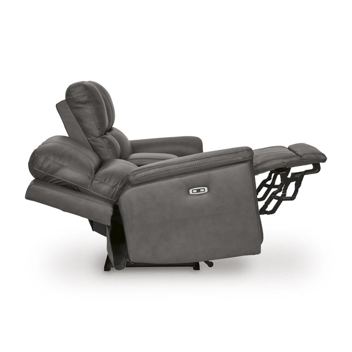 Signature Design by Ashley Bleckley PCU1200018 Power Reclining Loveseat with Console and Adjustable Headrest IMAGE 4