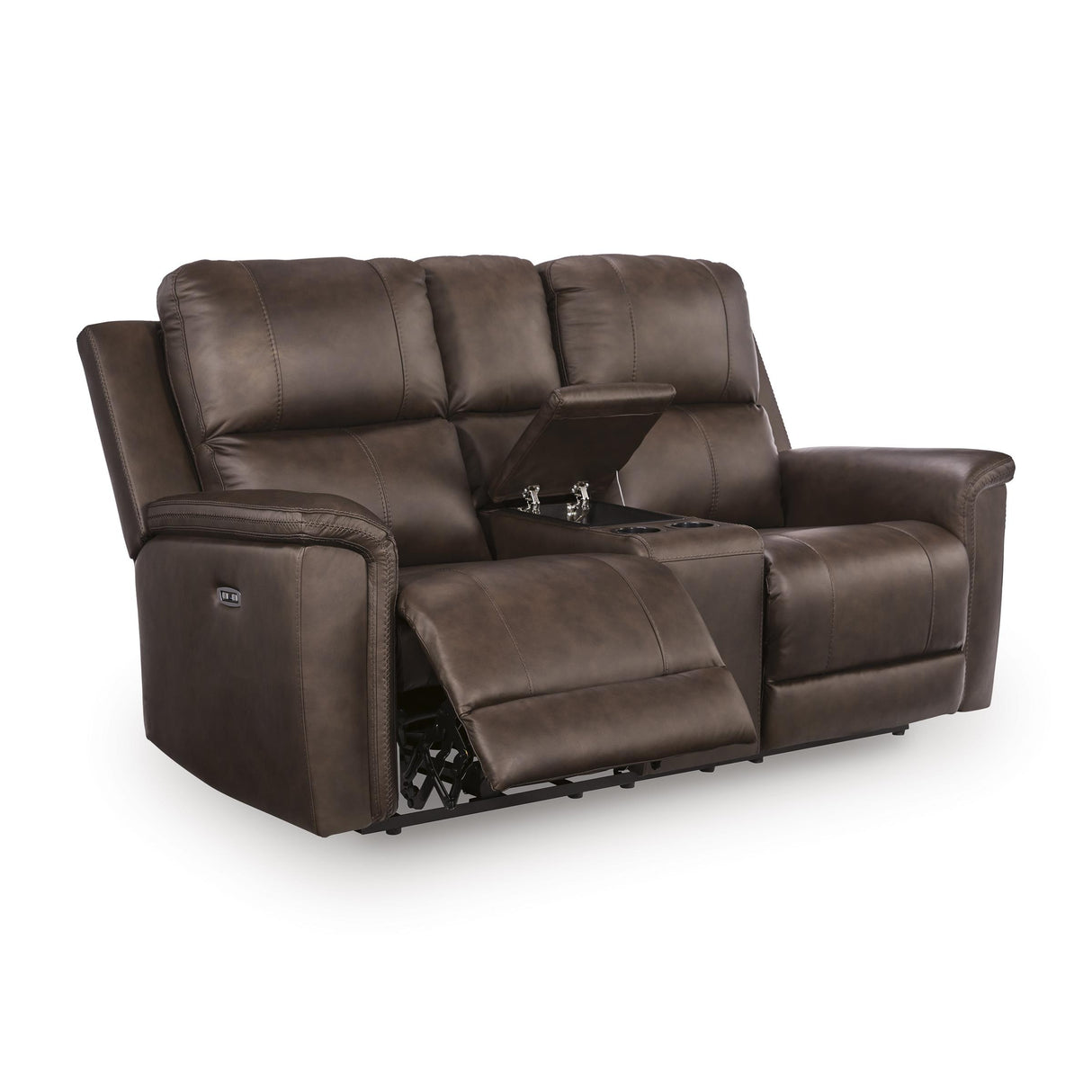 Signature Design by Ashley Bleckley PCU1200118 Power Reclining Loveseat with Console and Adjustable Headrest IMAGE 1