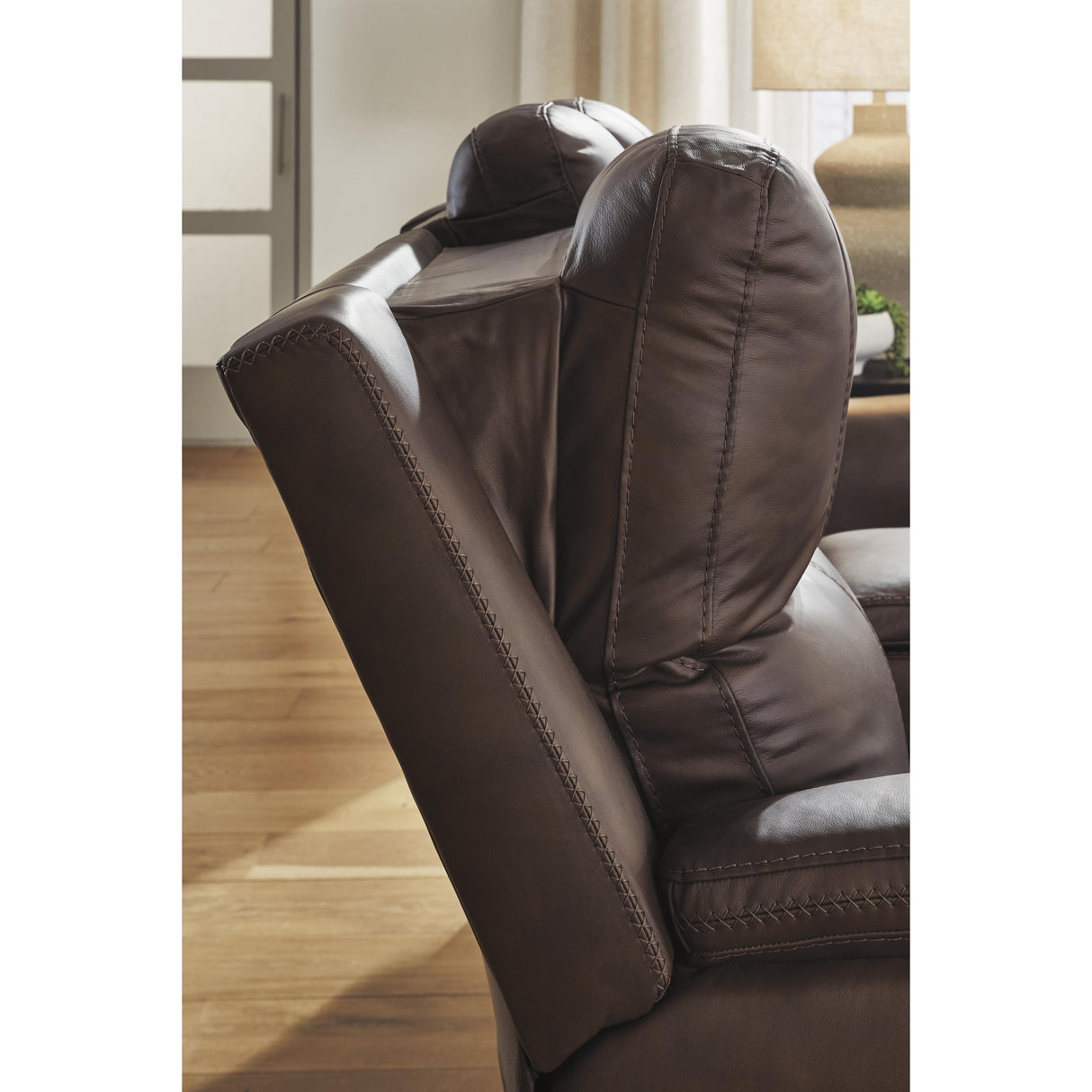 Signature Design by Ashley Bleckley PCU1200118 Power Reclining Loveseat with Console and Adjustable Headrest IMAGE 7