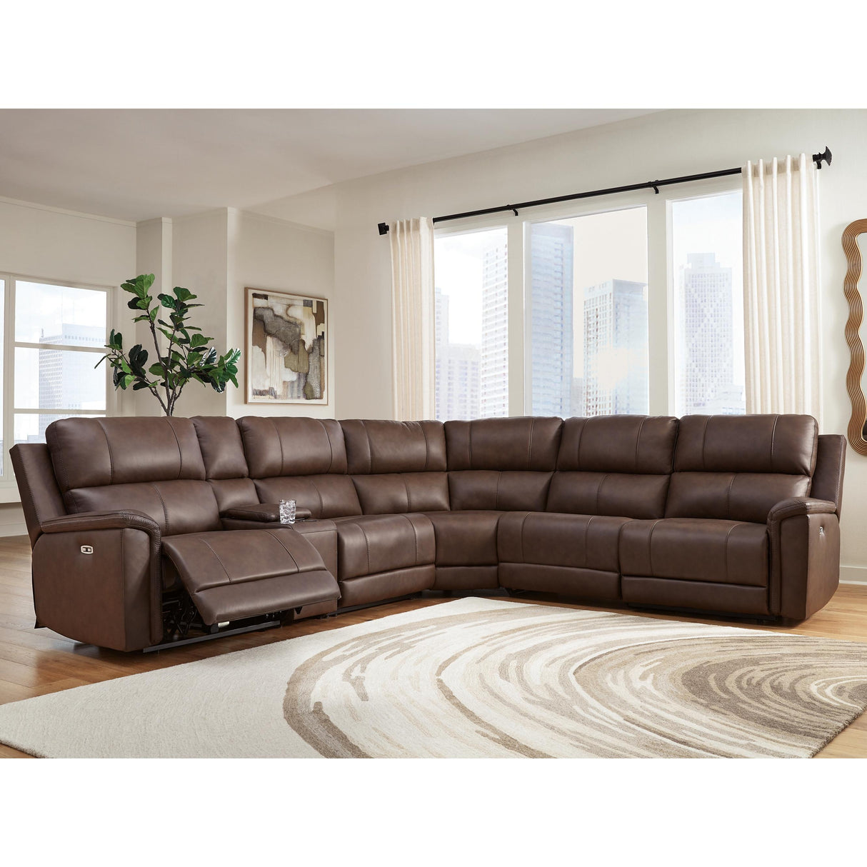 Signature Design by Ashley Bleckley PCU12001S5 6 pc Power Reclining Sectional IMAGE 2