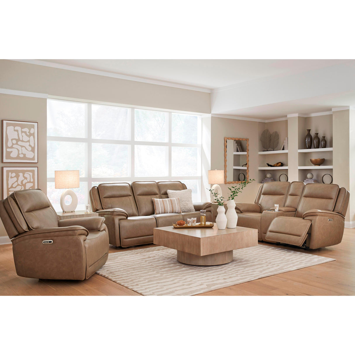 Signature Design by Ashley Glencroft PCU1240018 Power Reclining Loveseat with Console and Adjustable Headrest IMAGE 13