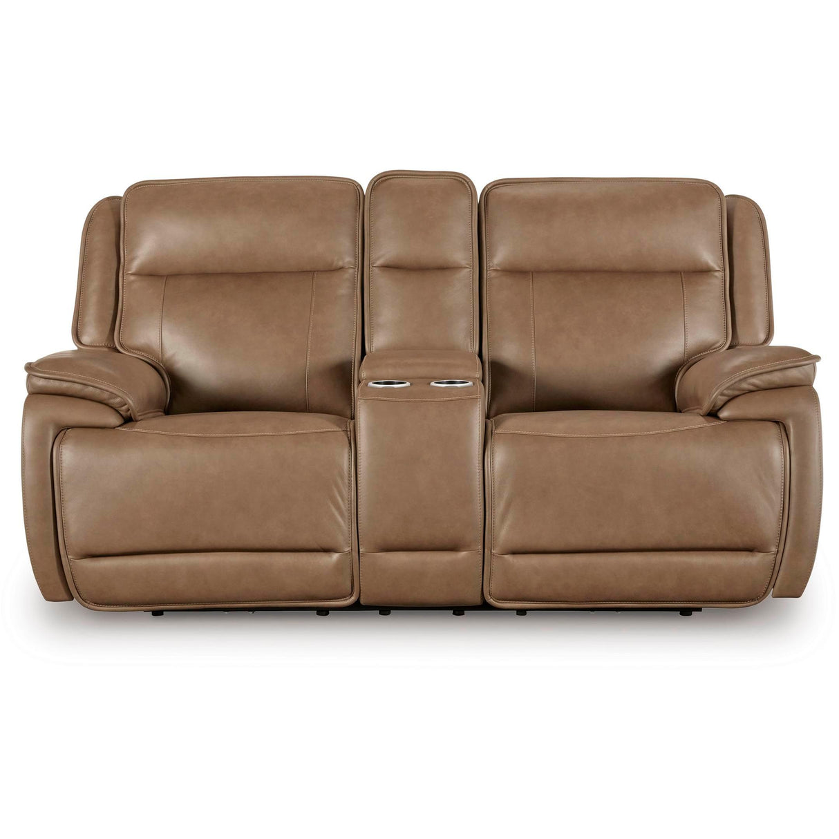 Signature Design by Ashley Glencroft PCU1240018 Power Reclining Loveseat with Console and Adjustable Headrest IMAGE 2