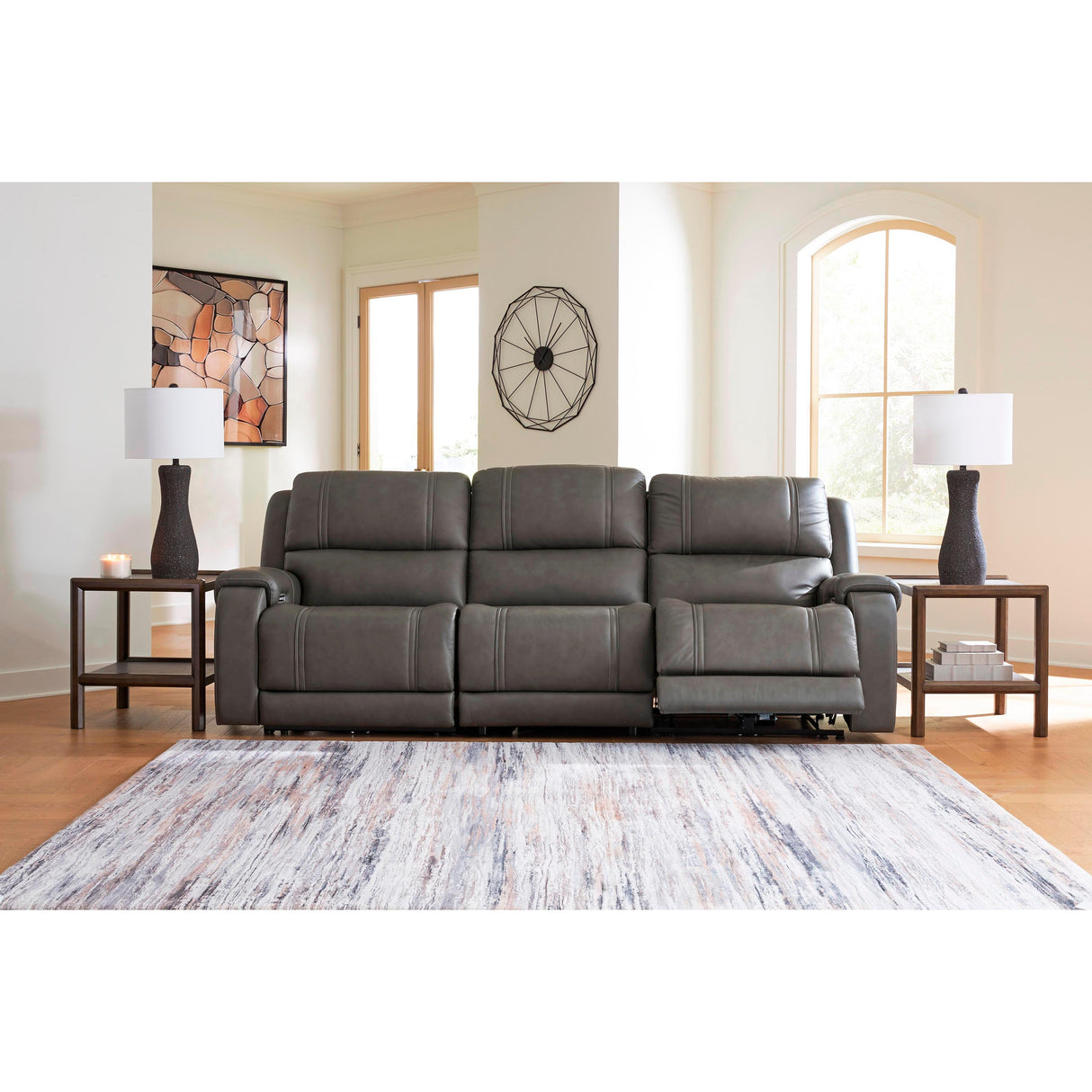 Signature Design by Ashley 5Z - Pittson PCU12600S3 3 pc Power Sectional Reclining Sofa IMAGE 3