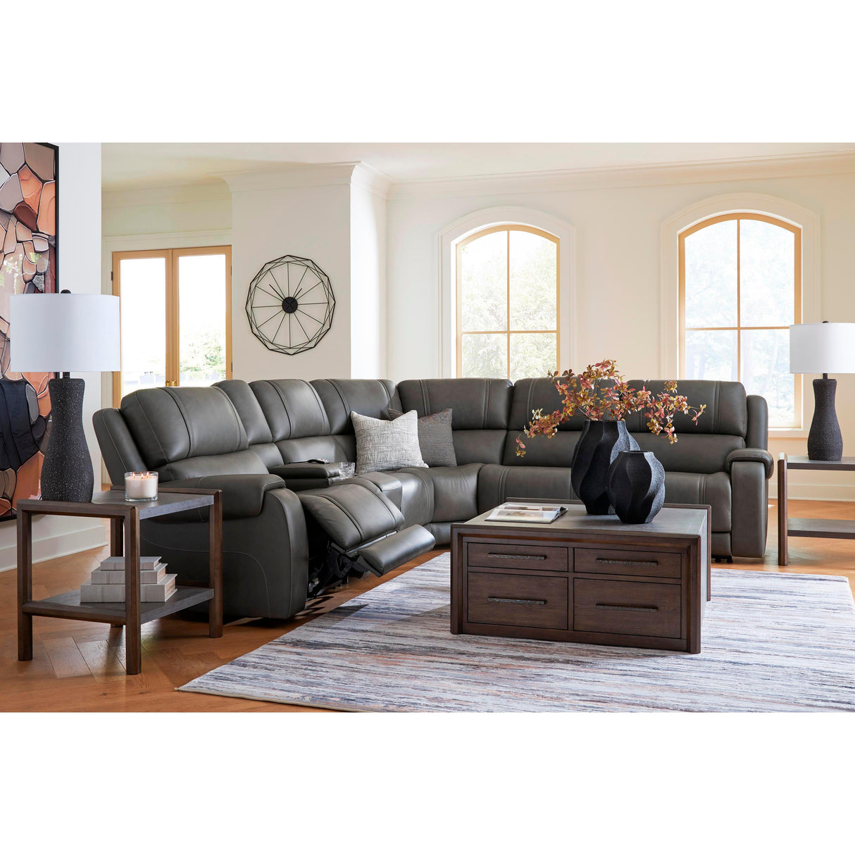 Signature Design by Ashley 5Z - Pittson PCU12600S5 6 pc Power Reclining Sectional IMAGE 4
