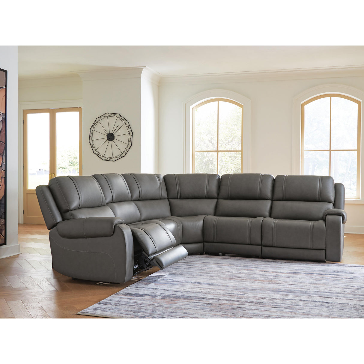 Signature Design by Ashley 5Z - Pittson PCU12600S9 5 pc Power Reclining Sectional IMAGE 3