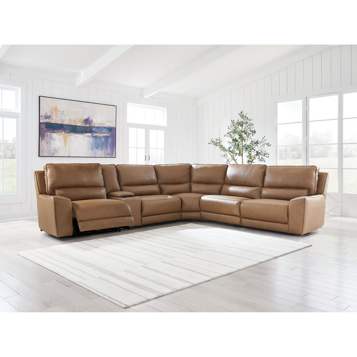 Signature Design by Ashley DeepWakes PCU62606S36 6 pc Reclining Sectional with Storage Console IMAGE 4