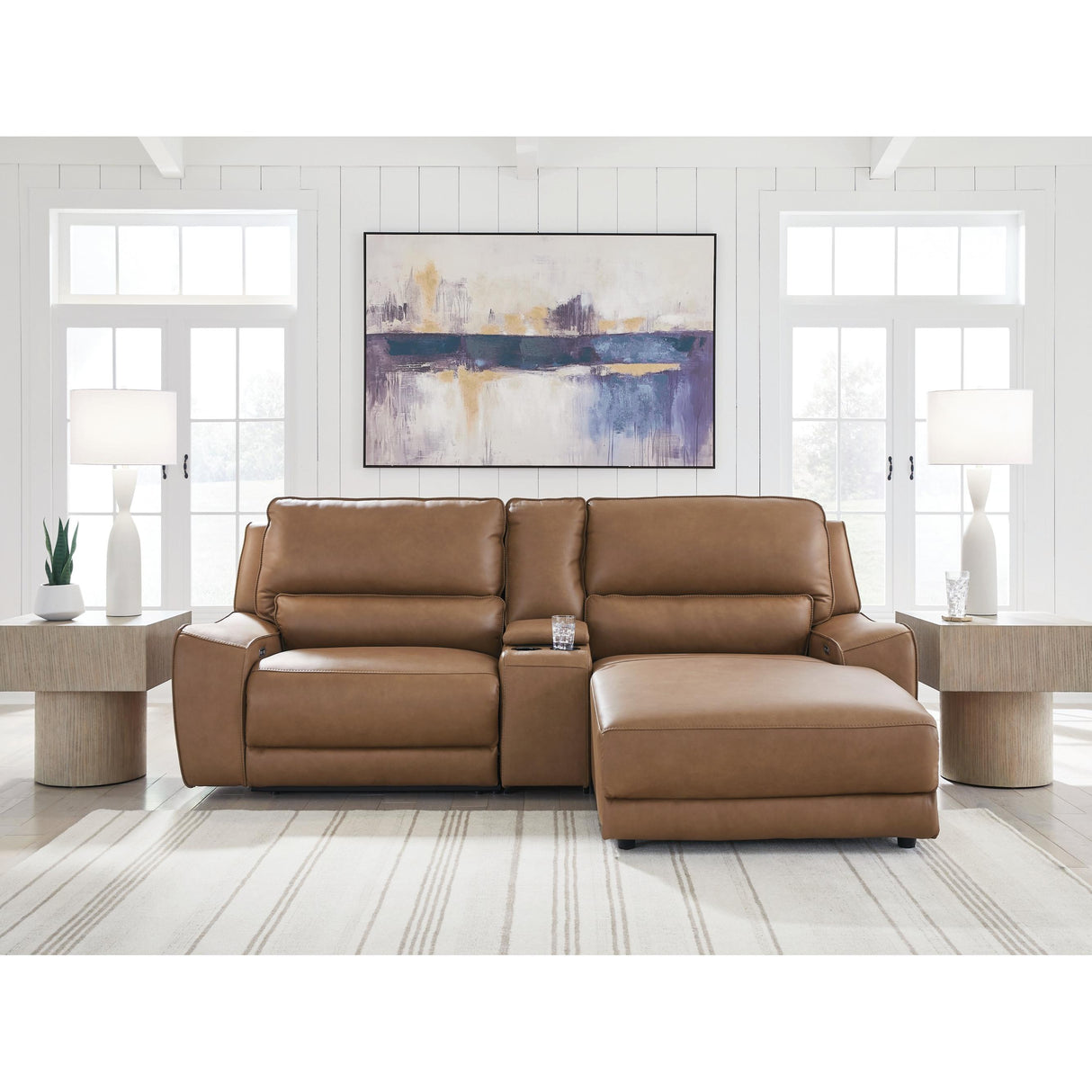 Signature Design by Ashley DeepWakes PCU62606S4 3 pc Power Reclining Sectional with Chaise IMAGE 2
