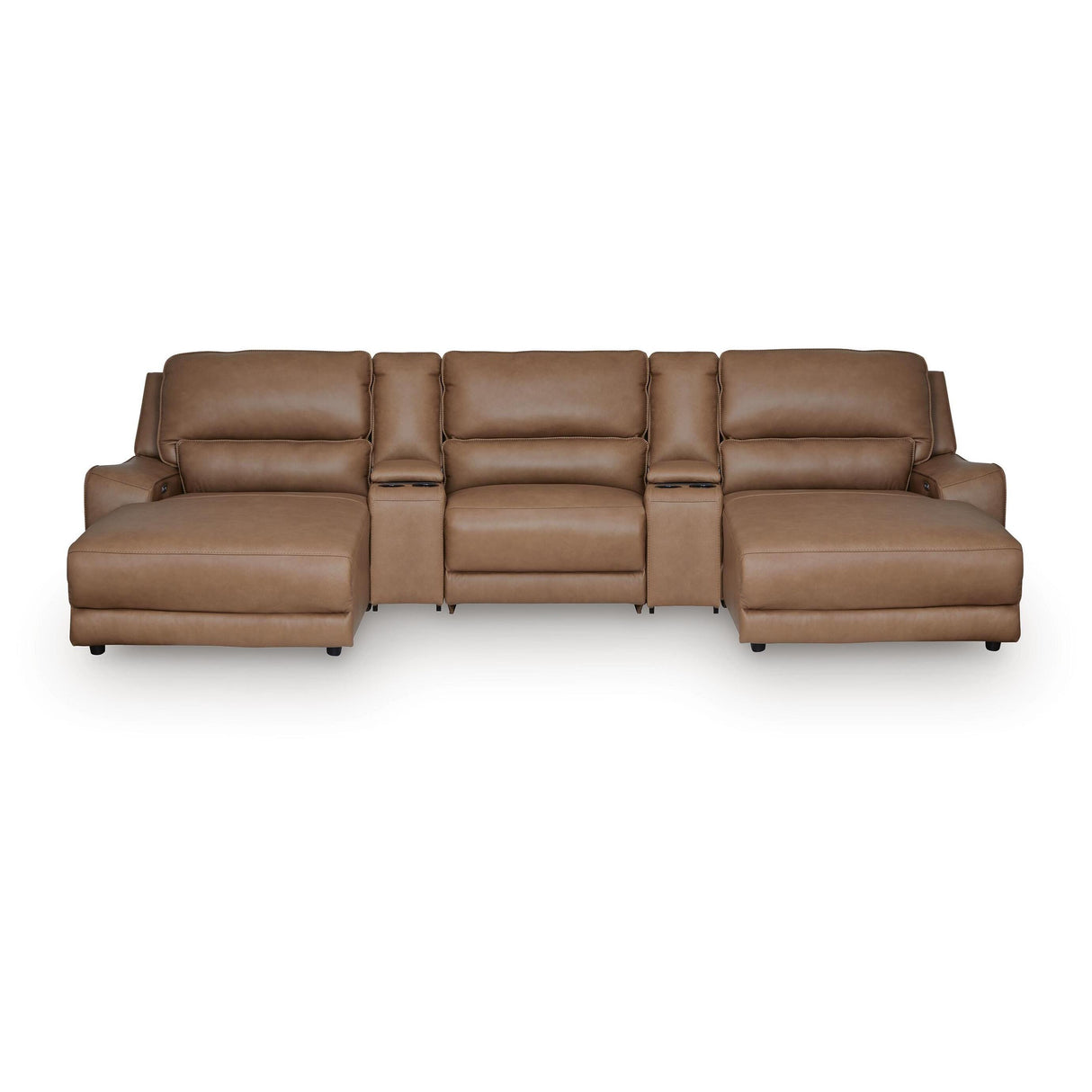 Signature Design by Ashley DeepWakes PCU62606S41 5 pc Reclining Sectional with Double Chaise and Storage Consoles IMAGE 1