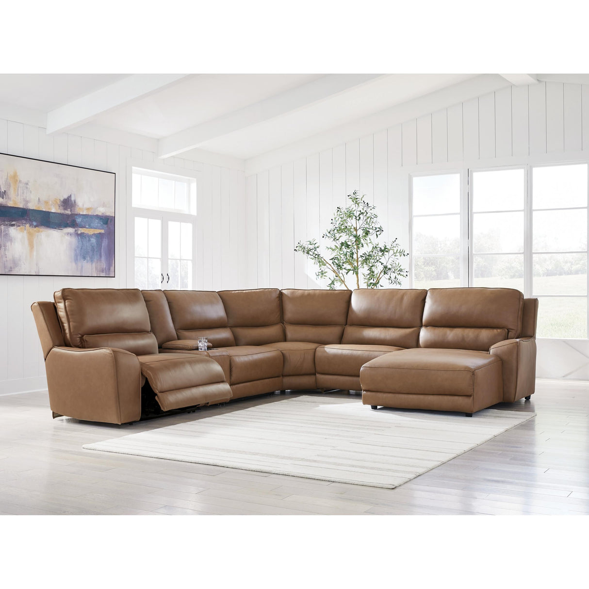 Signature Design by Ashley DeepWakes PCU62606S6 6 pc Power Reclining Sectional with Chaise IMAGE 4
