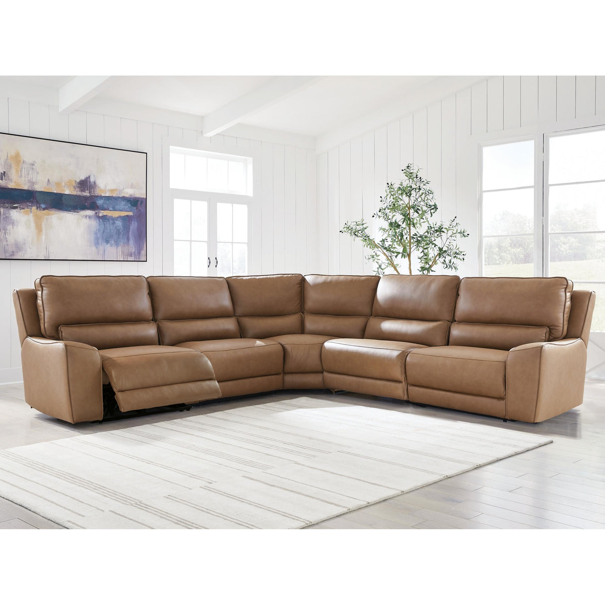 Signature Design by Ashley DeepWakes PCU62606S8 5 pc Power Reclining Sectional IMAGE 4