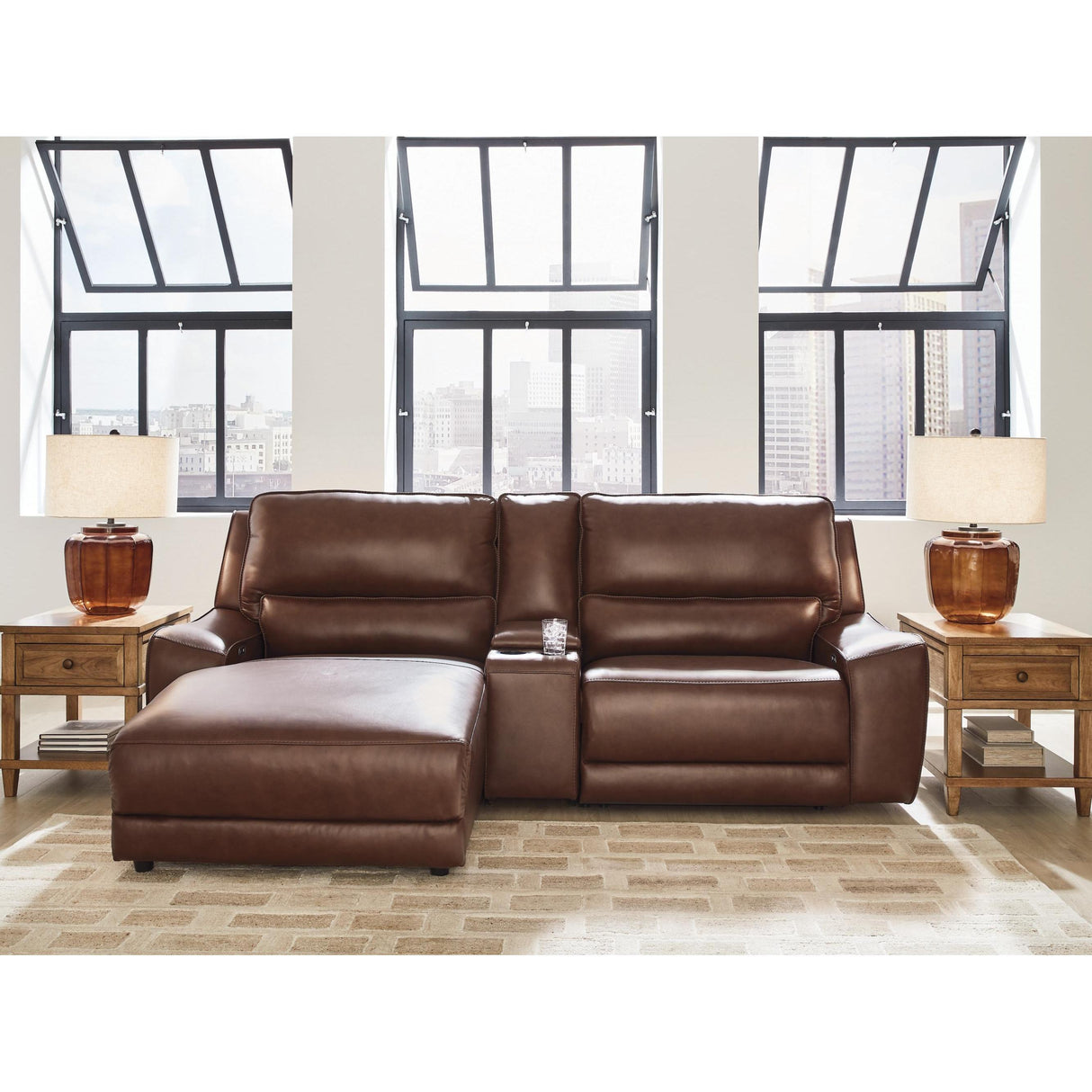 Signature Design by Ashley DeepWakes PCU62607S17 3 pc Power Reclining Sectional with Chaise IMAGE 2
