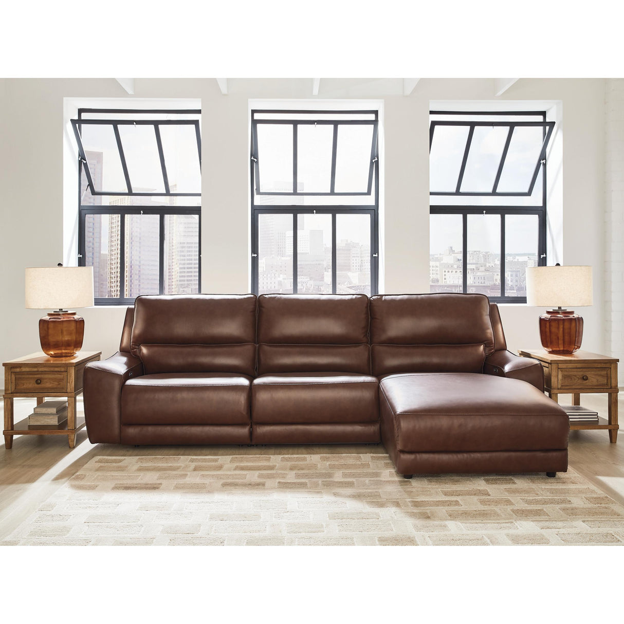 Signature Design by Ashley DeepWakes PCU62607S22 3 pc Reclining Sofa Chaise IMAGE 2