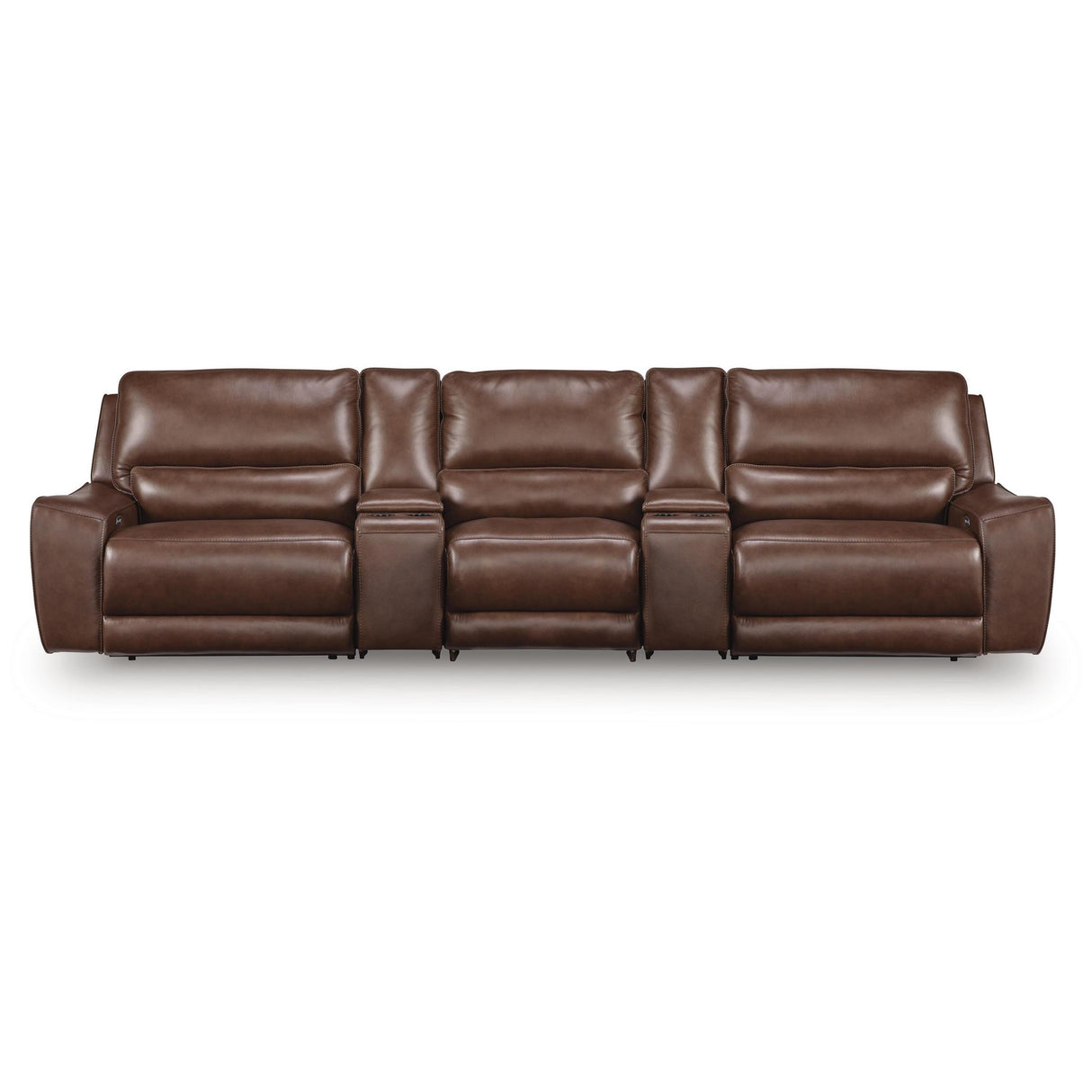 Signature Design by Ashley DeepWakes PCU62607S39 5 pc Reclining Sectional with Storage Consoles IMAGE 1