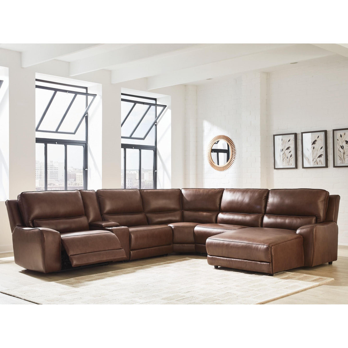 Signature Design by Ashley DeepWakes PCU62607S6 6 pc Power Reclining Sectional with Chaise IMAGE 2