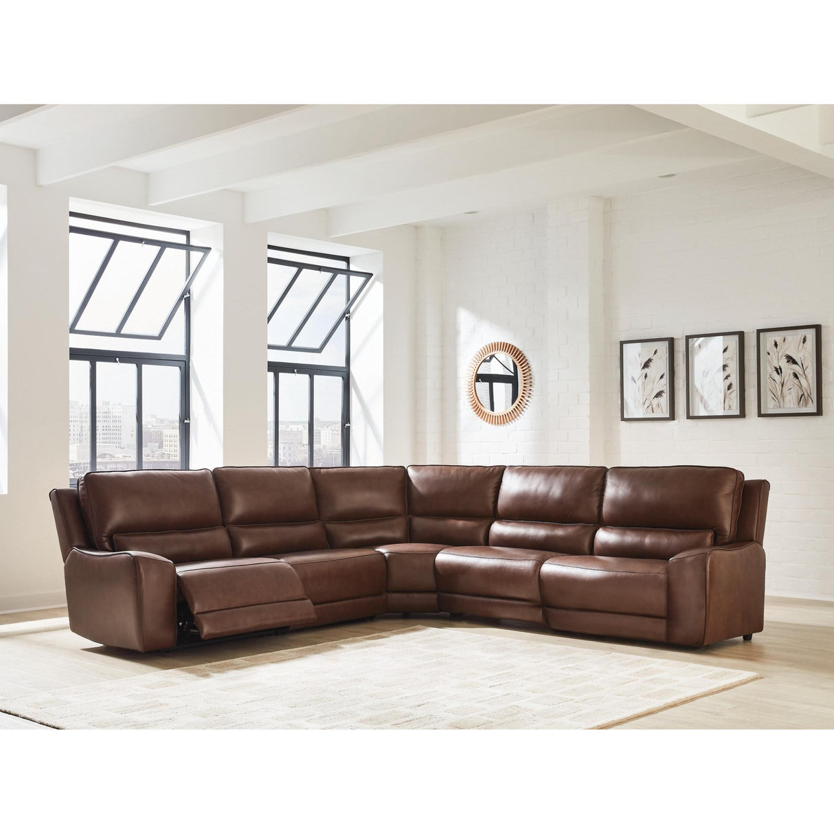 Signature Design by Ashley DeepWakes PCU62607S8 5 pc Power Reclining Sectional IMAGE 2