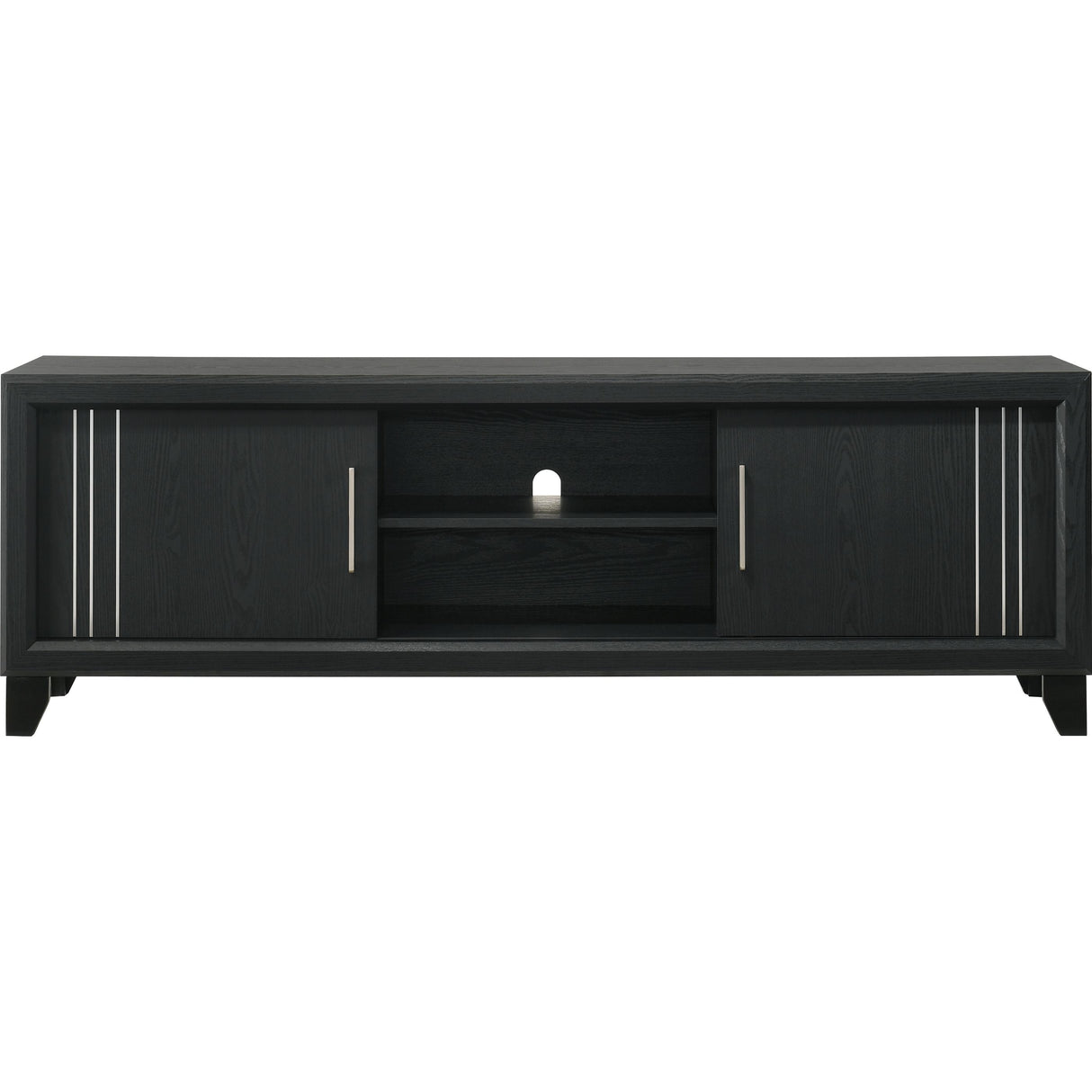 Crown Mark Charlie B9235-9 TV Stand - Charcoal IMAGE 2