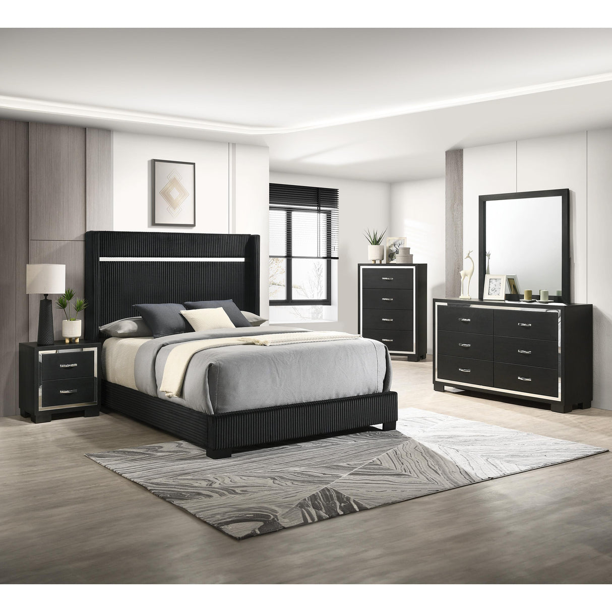 Crown Mark Gennro B9295-2 Nightstand IMAGE 2