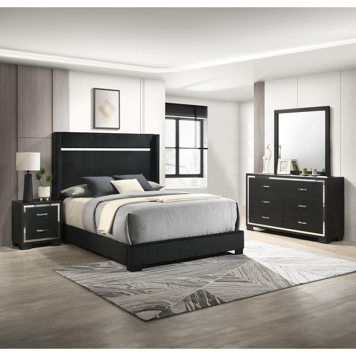 Crown Mark Gennro B9295-2 Nightstand IMAGE 3