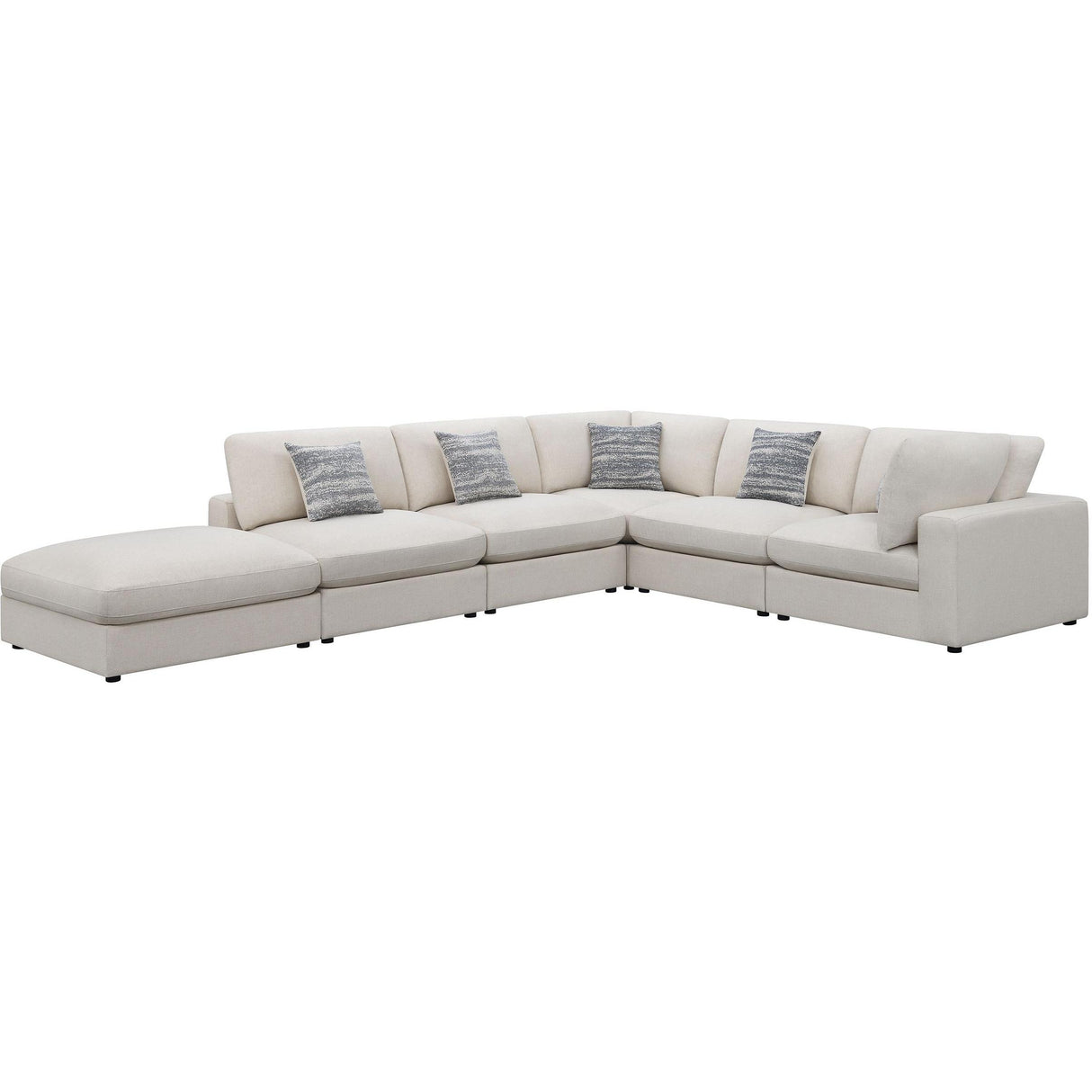 Coaster Furniture Serene 551321-SET 6 pc Upholstered Modular Sectional - Beige IMAGE 1