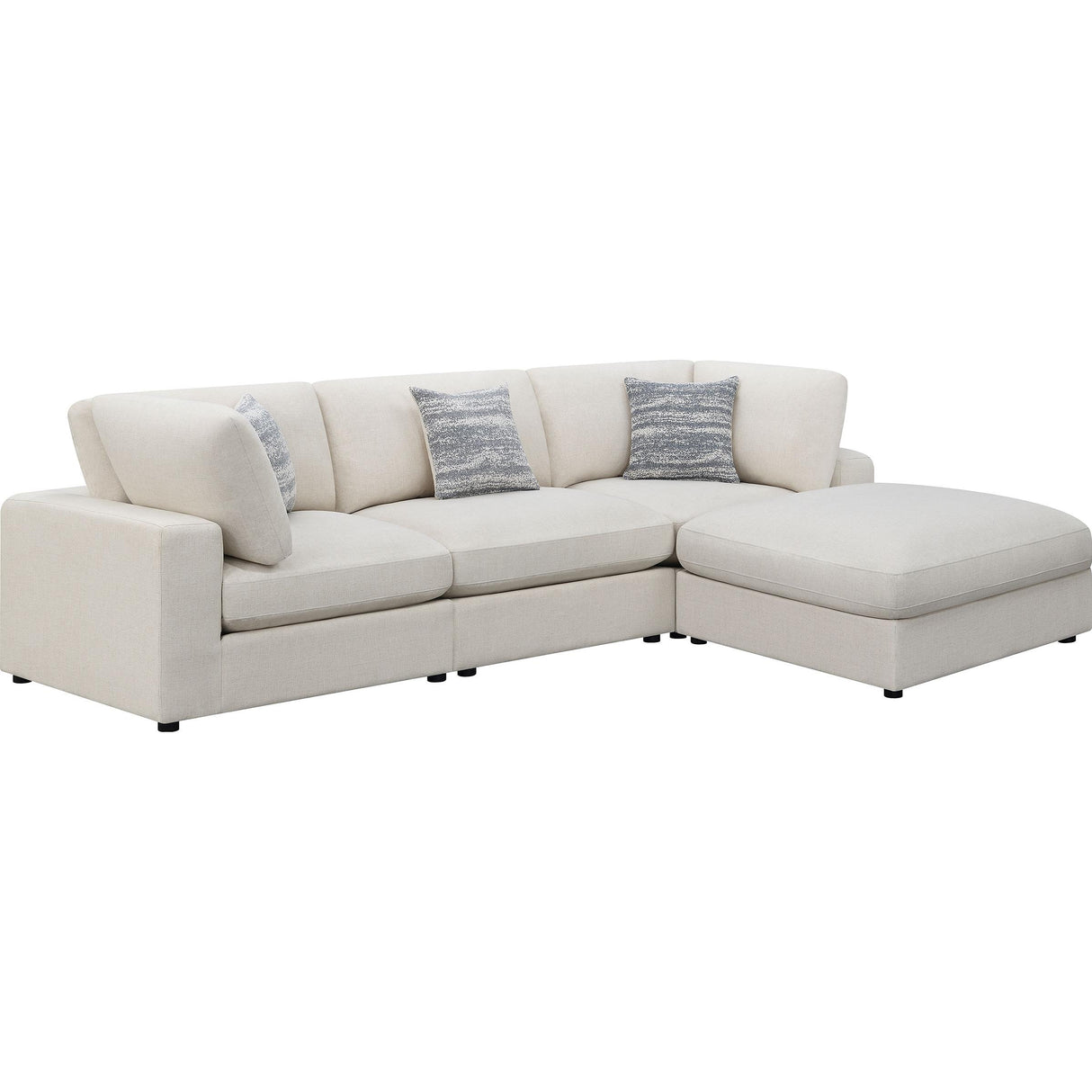 Coaster Furniture Serene 551321-SETB 4 pc Upholstered Modular Sectional - Beige IMAGE 1