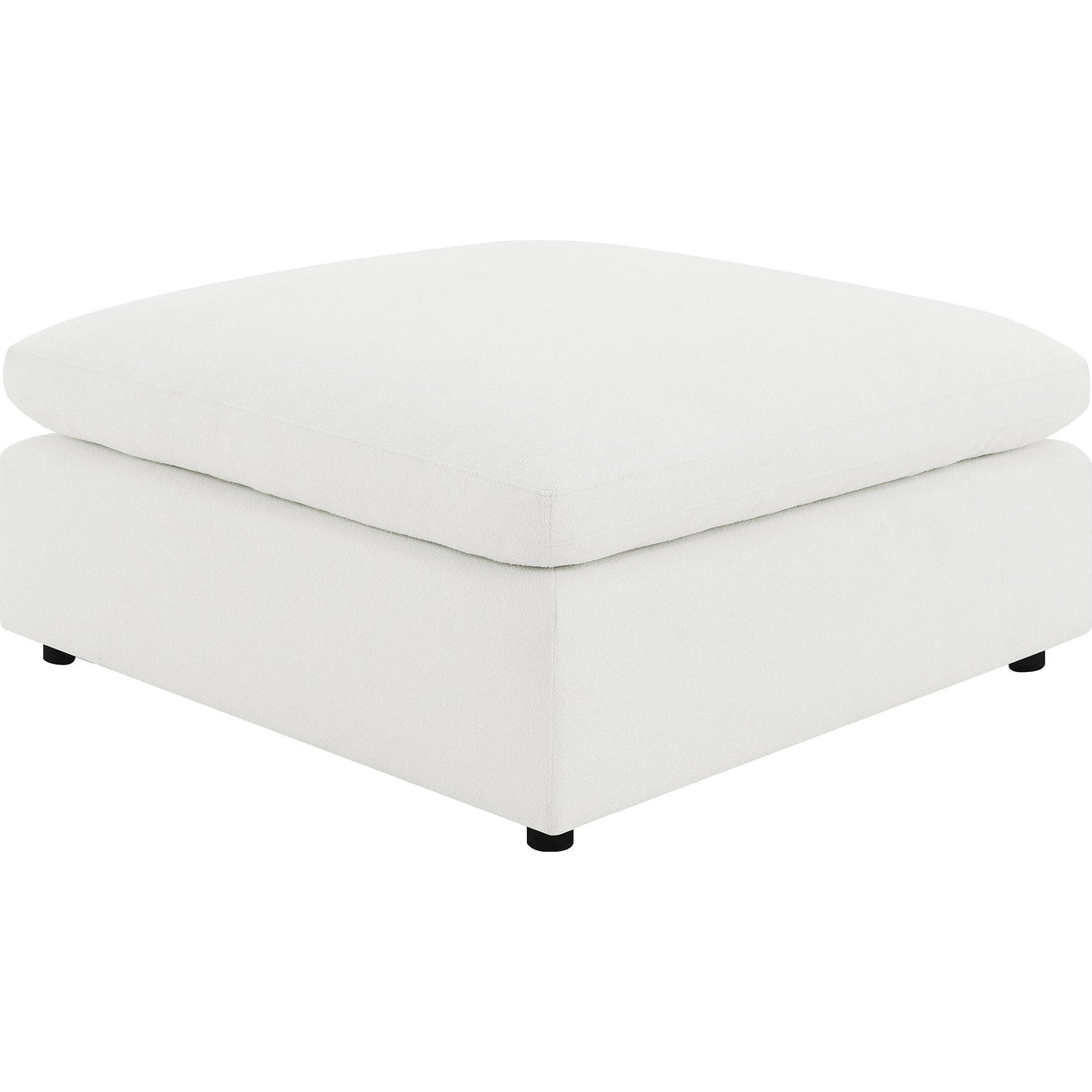 Coaster Furniture Raleigh 551753 Boucle Upholstered Ottoman - Ivory IMAGE 1