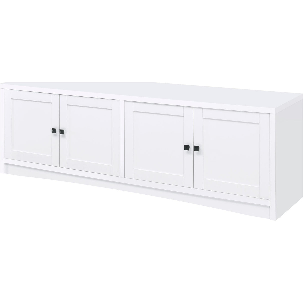 Coaster Furniture Laughlin 724113-SET 3-piece Entertainment Center TV Stand - White IMAGE 7