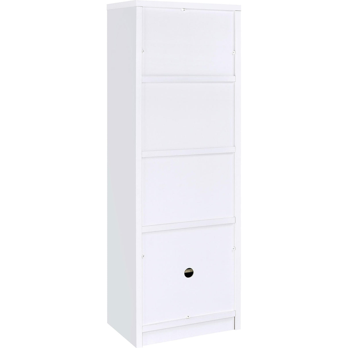 Coaster Furniture Laughlin 724114 3-shelf Engineered Wood Media Tower - White IMAGE 7