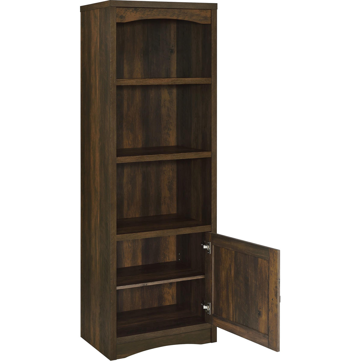 Coaster Furniture Laughlin 724124 3-shelf Engineered Wood Media Tower - Dark Pine IMAGE 3