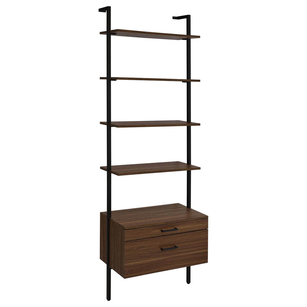 Coaster Furniture Owens 980074-S3 3-piece 96-inch Wall Mounted Bookshelf Set - Walnut IMAGE 3