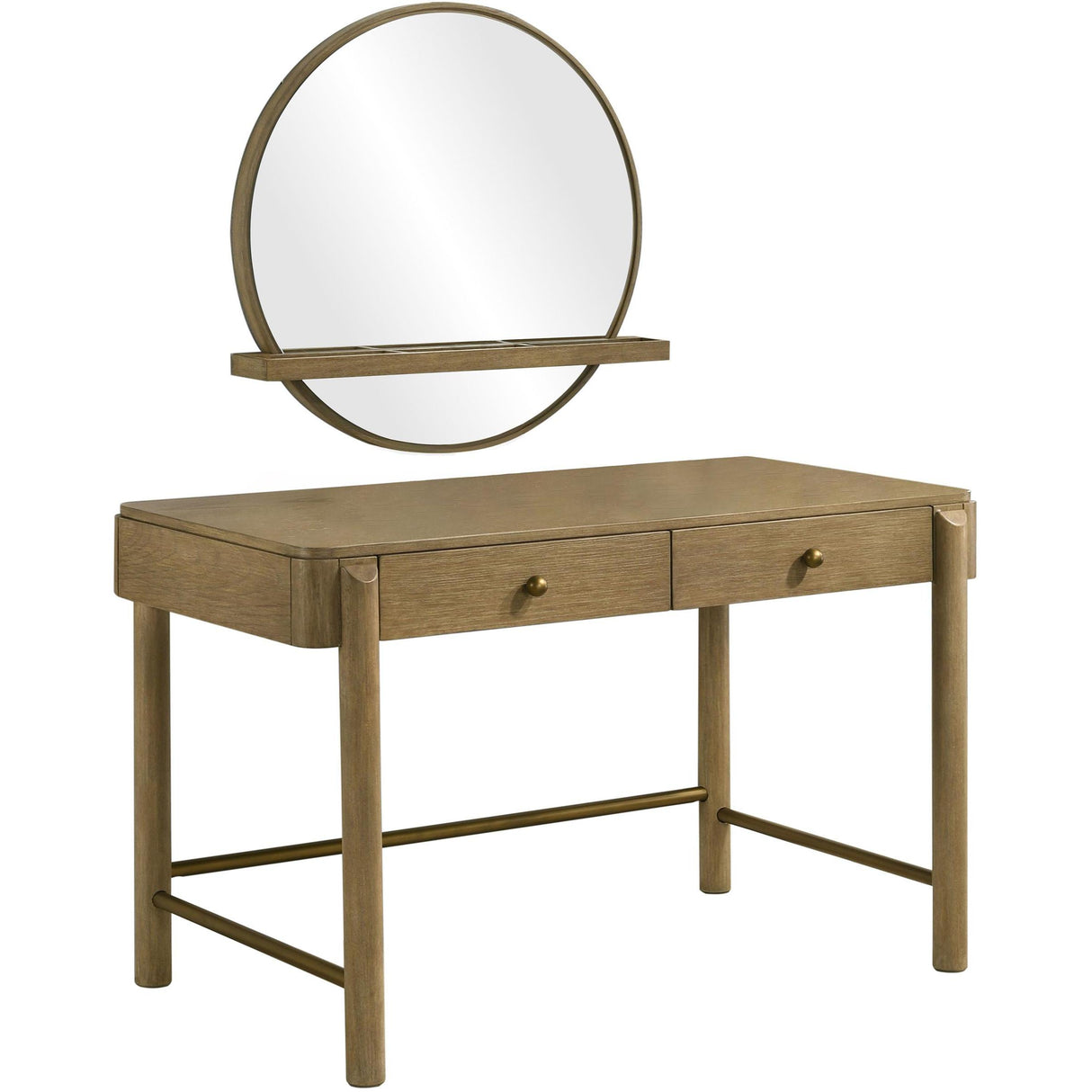 Coaster Furniture Arini 224307-SET 2-piece Makeup Vanity Table and Mirror Set - Sand Wash IMAGE 1