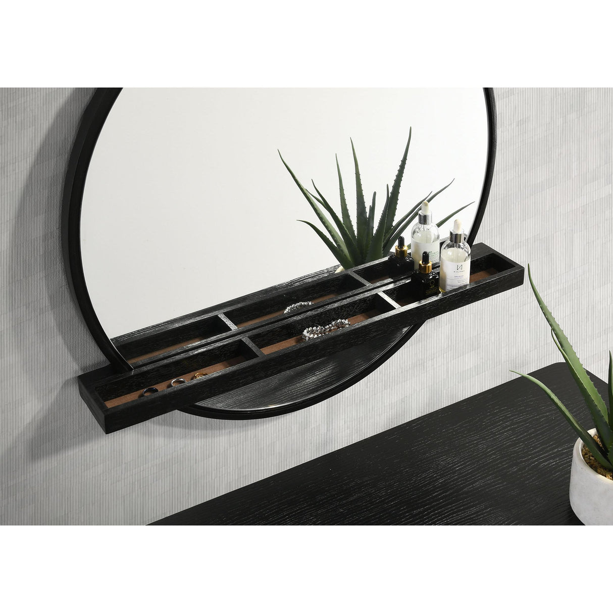 Coaster Furniture Arini 224337-SET 2-piece Makeup Vanity Table and Mirror Set - Black IMAGE 8